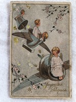 Antique, old gilded postcard -7.