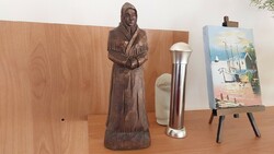(K) carved wooden statue approx. 23.5 cm high