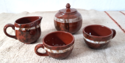 Ceramic coffee set (Városlód)