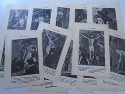 D198525   Keresztúti képek -képeslapok 1930-40k -Budapest Belvárosi plébánia templom  Ungváry Sándor