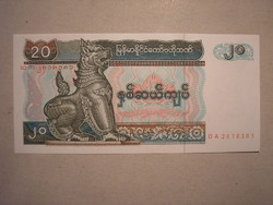 Burma(Myanmar)-20 Kyats 1994 UNC