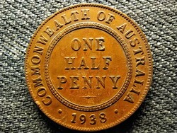 Ausztrália VI. György (1936-1952) 1/2 Penny 1938 (id49227)
