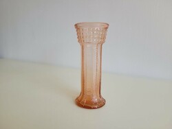 Old art deco style glass vase salmon colored vase