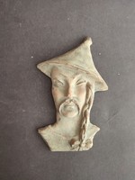 Dr. Rank ceramic Far Eastern male wall ornament - ep