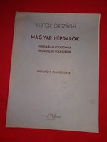 Bartók-ORSZÁGH: Magyar Népdalok tankönyv UTOLJÁRA HIRDETEM !!