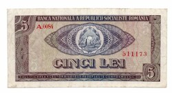 5 Leu 1966 Románia