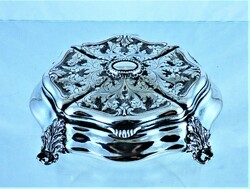 Wonderful antique silver jewelry box, Italian, ca. 1930!!!