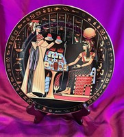 Ancient Egyptian porcelain decorative bowl, wall plate 5 (l3700)