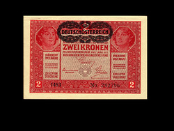 Aunc - 2 crowns - 1917 - dö - with stamp