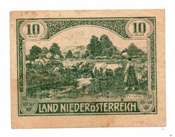 10 Heller 1920 Ausztria Szükségpénz Használt