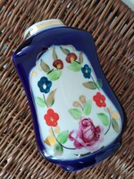 Cobalt blue color, Russian porcelain vase - hand painted