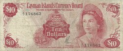 10 Dollars 1971 Cayman Cayman Islands very rare