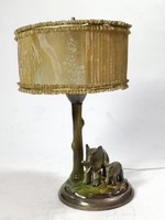Safari table lamp with elephants - 50177