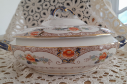 English porcelain bowl with lid