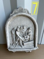 Relief artificial stone religious themed carved image r0