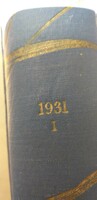 Új Idők folyóirat 1931 I. félév ( eredeti kötésben )