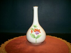 Herend flower pattern vase 13 cm high