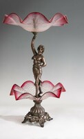 Art Nouveau table centerpiece with a female figure