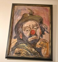 The clown (with the Scheiber hugo sign)