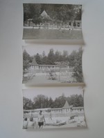 D198593 Régi fotók (3db) -Harkány-fürdő     1960k