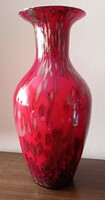 Muránói üveg váza, 44 cm (Murano Aventurin)