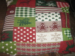 Beautiful woven Christmas decorative pillow