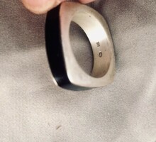925 Silver modern ring is fashionable!
