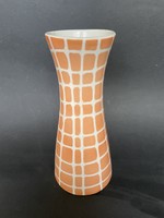 Very rare antique raven house orange glazed giraffe vase