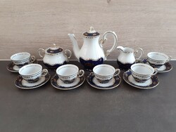 Zsolnay pompadour 1 pattern coffee set for 6 people