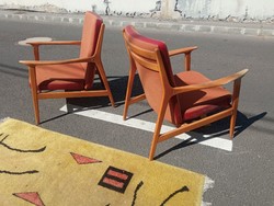 Pair of mid century Scandinavian design armchairs, 1960