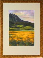 Zsuzsanna Harsányi: Buttercup field - with frame 70x55 cm - artwork 50x35 cm - 05/1091