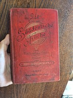 1897 unikális németnyelvű szakácskönyv-ikon-RRR! KATHERINA PRATO:SÜDDEUTSCHE KÜCHE--DÉLNÉMET KONYHA!
