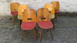 Csehszlovák retró székek (6db)