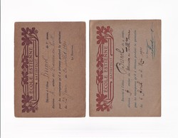 2 school praise cards 1910-1911 (French)