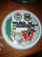 Rare Hóllóháza porcelain plaque