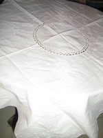 Beautiful lacy embroidered tablecloth