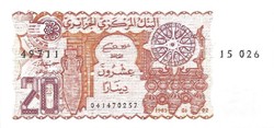 20 dinár dinars 1983 Algéria UNC