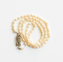 Cultured pearl necklaces - biwa rice grain pearl necklace