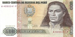 500 intis 1987 Peru