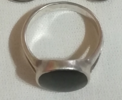 Silver ring.