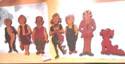 1970-ből Mézga család összes főszereplő mesehős . 7 db. fali dísz, figurák !