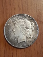 Peace dollar - 1927 d (replica)