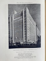 Architectural digest, architecture magazine from 1931, with art deco, modernist buildings