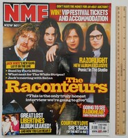 Nme magazine 06/5/6 raconteurs courtney love scissor sisters hot chip libertines e17 mighty boosh