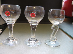 Unicum short stemmed drinking glasses