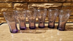 Coca cola glasses purple 2dl set set