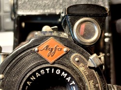AGFA antik harmonikás fényképezőgép