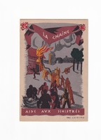 MV:01 Művészi képeslap Paul Lavalley 1940-1944 (Les Quinze vingts ) postatiszta
