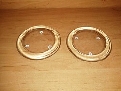 Glass coaster, coaster in pair - diameter 11 cm (b)