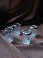 Nice little Stanpedli glasses with silver fittings 800